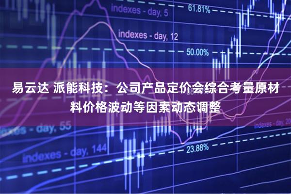 易云达 派能科技：公司产品定价会综合考量原材料价格波动等因素动态调整