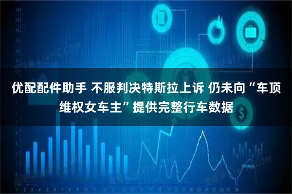 优配配件助手 不服判决特斯拉上诉 仍未向“车顶维权女车主”提供完整行车数据